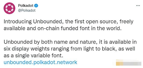Polkadot推出开源、免费和链上资助的字体Unbounded-第1张图片-欧易下载