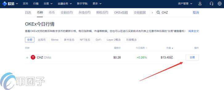 CHZ币怎么买？CHZ币买入和交易教程详解-第3张图片-欧易下载