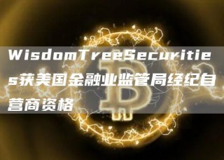 WisdomTrScuritis获美国金融业监管局经纪自营商资格