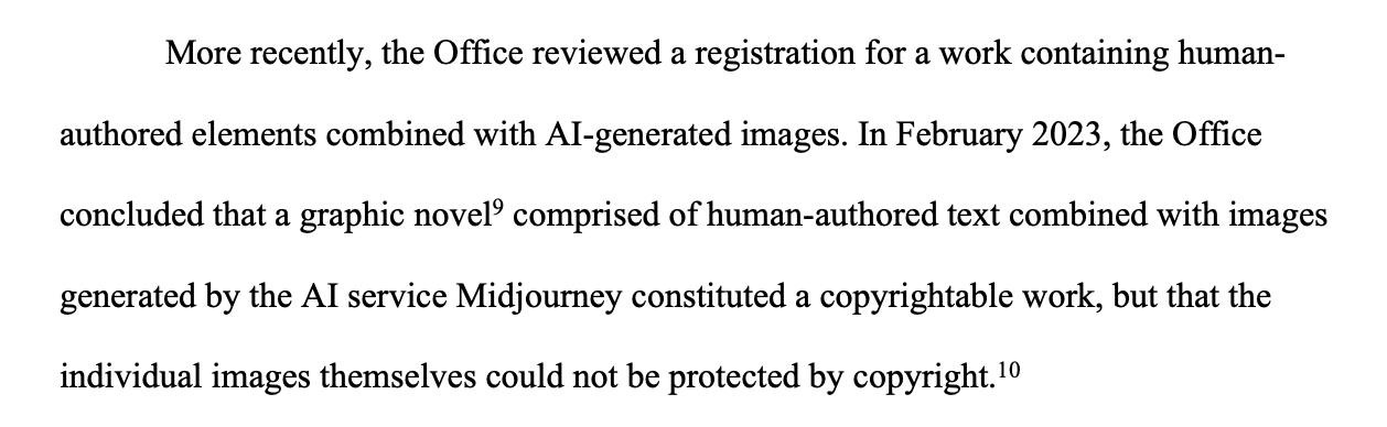 解读美国版权局最新 AI 生成作品版权指南,版权之路依旧艰难第2张-币伙计 解读美国版权局最新 AI 生成作品版权指南,版权之路依旧艰难