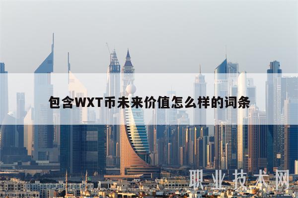 包含WXT币未来价值怎么样的词条