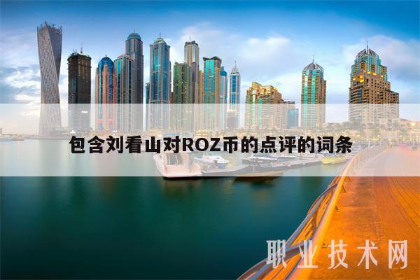 包含刘看山对ROZ币的点评的词条
