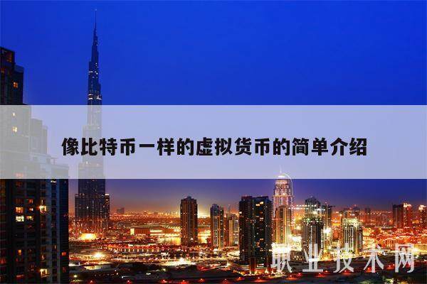 像比特币一样的虚拟货币的简单介绍-第1张图片-欧易下载