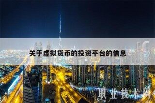 关于虚拟货币的投资平台的信息