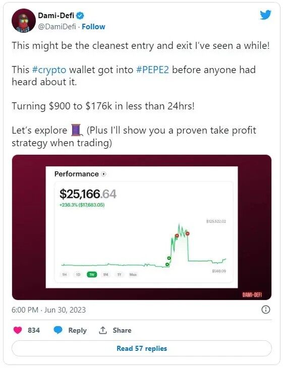 一天暴赚200倍!佩佩PEPE 2.0是什么?现在还能进场吗-第2张图片-欧易下载 一天暴赚200倍!佩佩PEPE 2.0是什么?现在还能进场吗-第2张图片-欧易下载